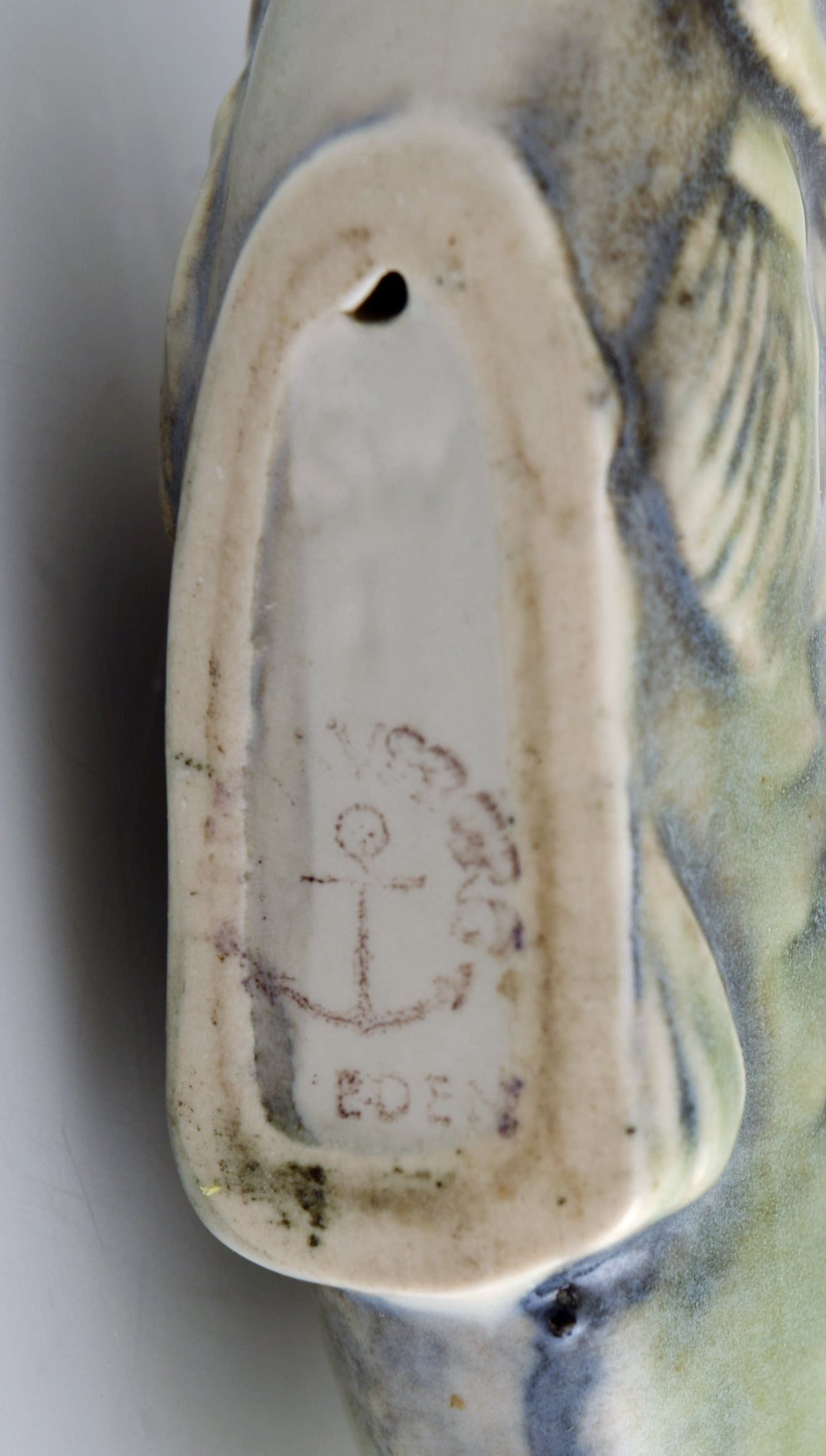 Sven Wejsfelt (1930-2009) for Gustavsberg. Unique Stim fish in glazed ceramics. Perch. 1980s. - 8