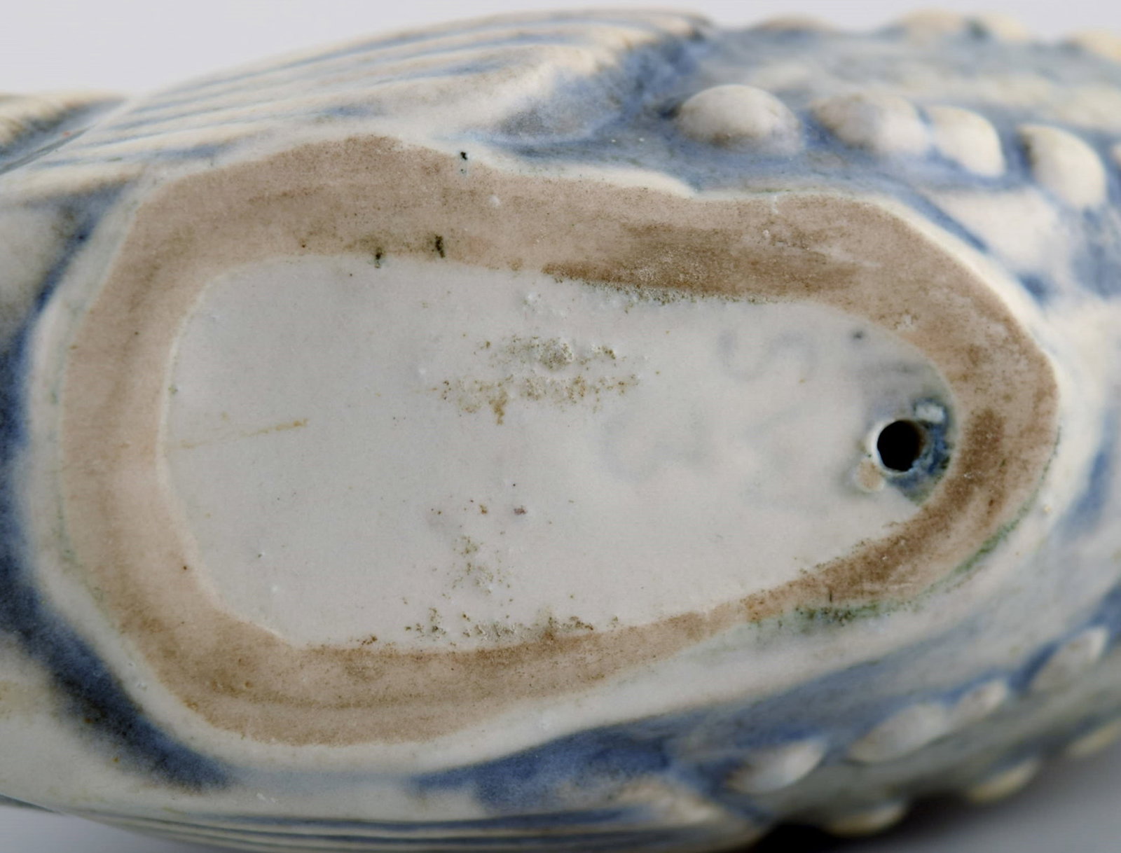 Sven Wejsfelt (1930-2009) for Gustavsberg. Unique Stim fish in glazed ceramics. 1980s. - 8