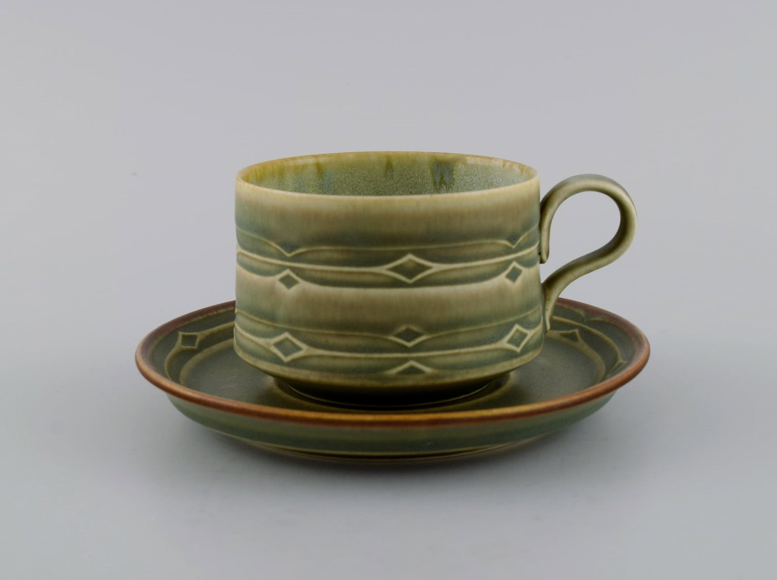 Jens H. Quistgaard (1919-2008) for Bing & Grøndahl. Rune coffee service in glazed stoneware for - 3