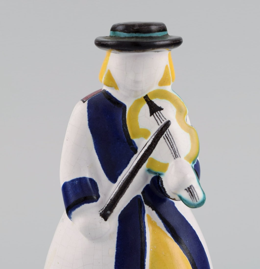 Ursula Printz (1920-1993) for Gustavsberg Studiohand. Candle holder / figure in glazed ceramics. - 3