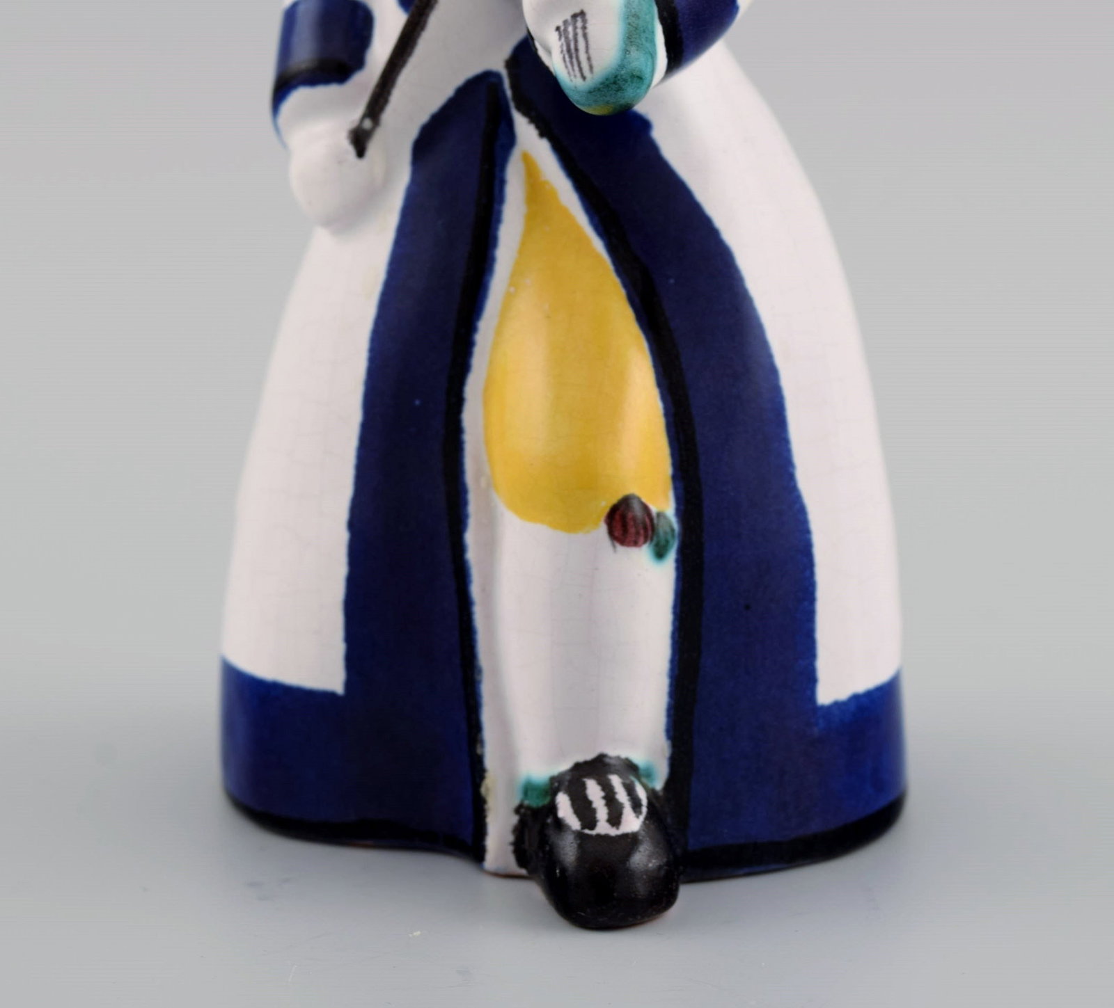 Ursula Printz (1920-1993) for Gustavsberg Studiohand. Candle holder / figure in glazed ceramics. - 4