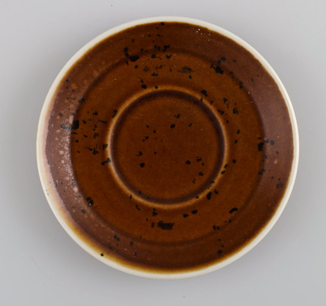 Stig Lindberg for Gustavsberg. Twelve Coq coffee cups with saucers in glazed stoneware. Beautiful - 7