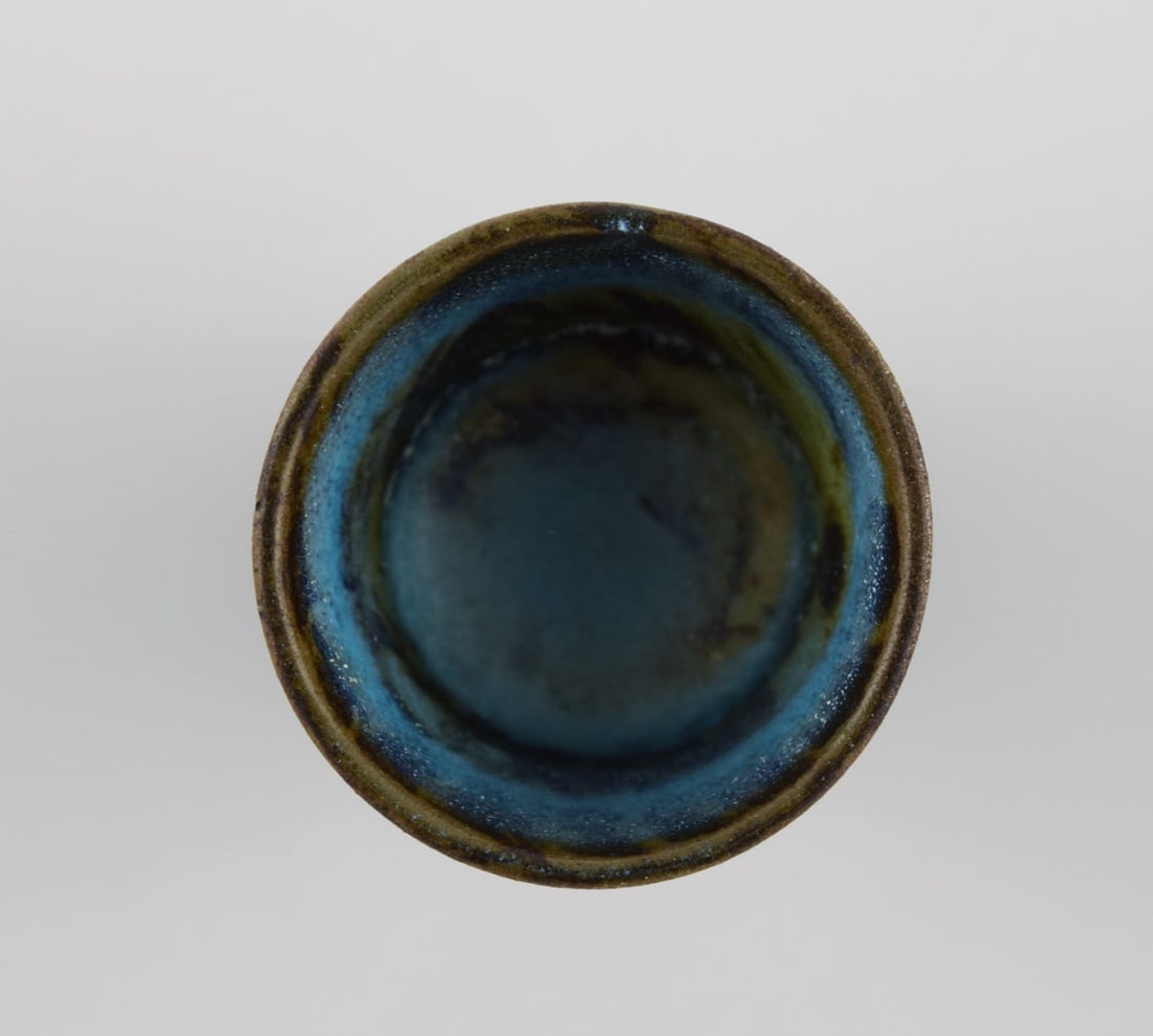 Stig Lindberg for Gustavsberg Studiohand. Miniature vase in glazed ceramics. Beautiful glaze in - 5