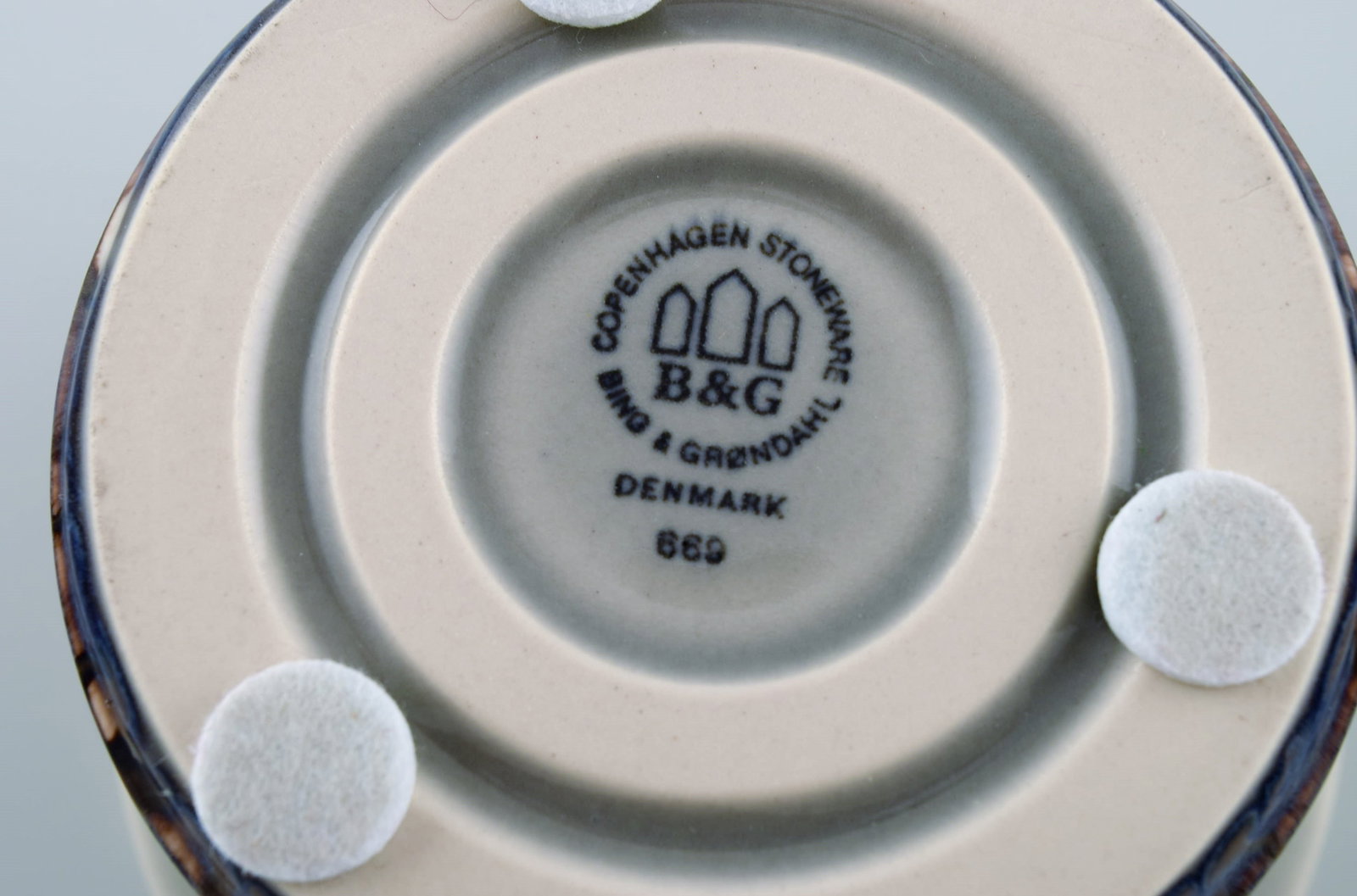 Bing & Grøndahl Mexico dinner service. Lidded bowl, jug and bowl in glazed stoneware. Danish - 7