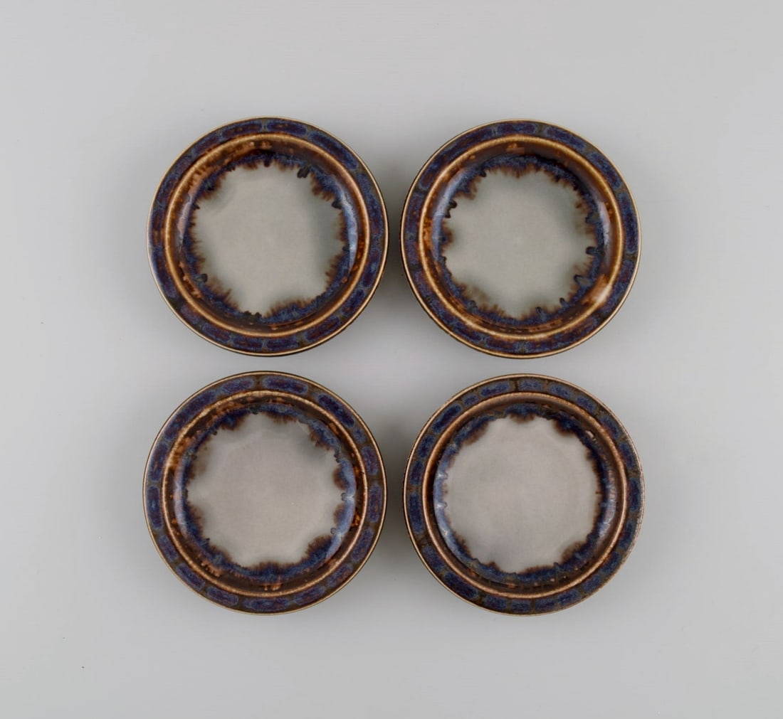 Bing & Grøndahl Mexico dinner service. Four butter pads in glazed stoneware. Model number 332. - 2