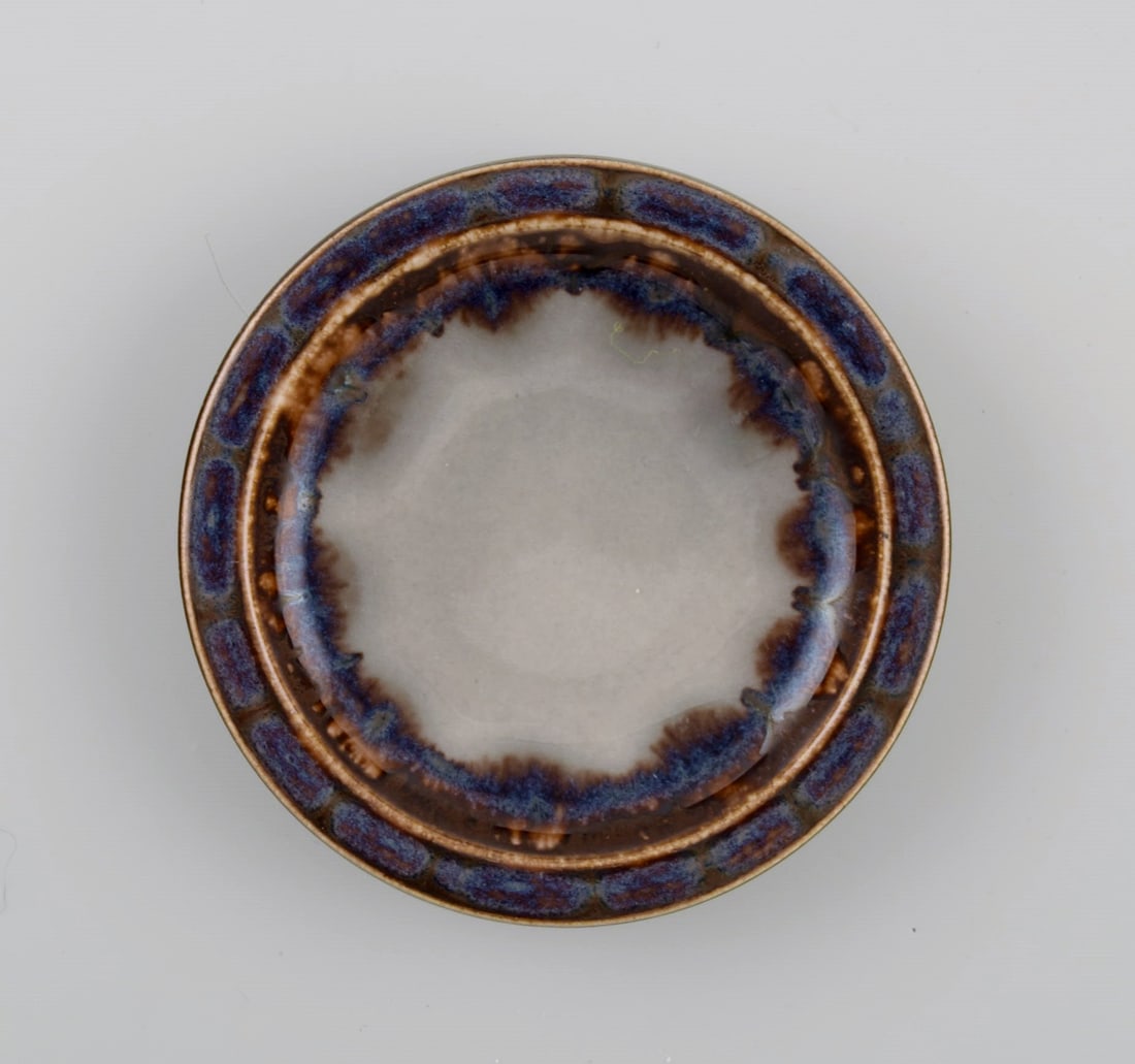 Bing & Grøndahl Mexico dinner service. Four butter pads in glazed stoneware. Model number 332. - 3