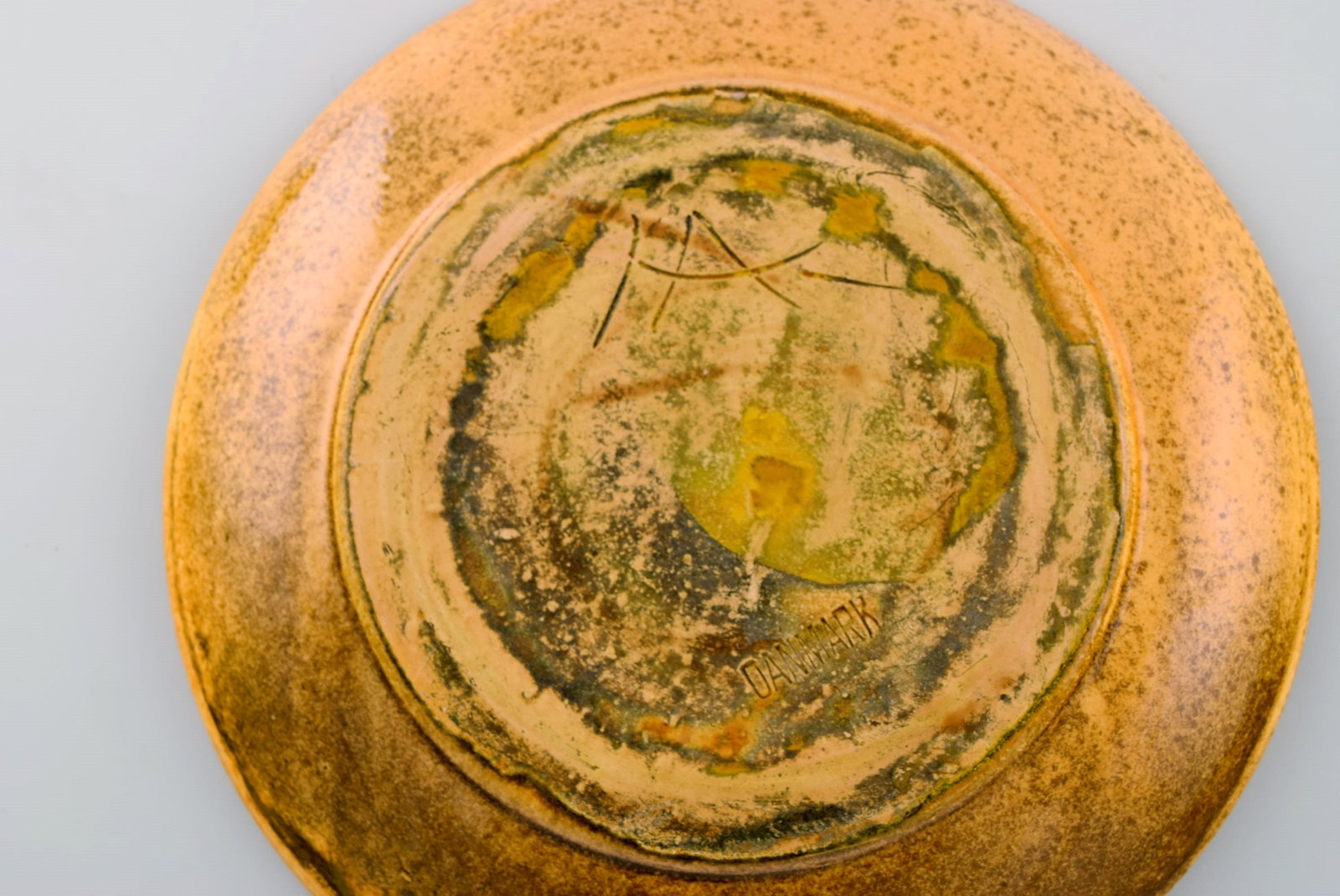 Kähler, Denmark. Egoist tea set in glazed stoneware. Beautiful yellow uranium glaze. Mid-20th - 7