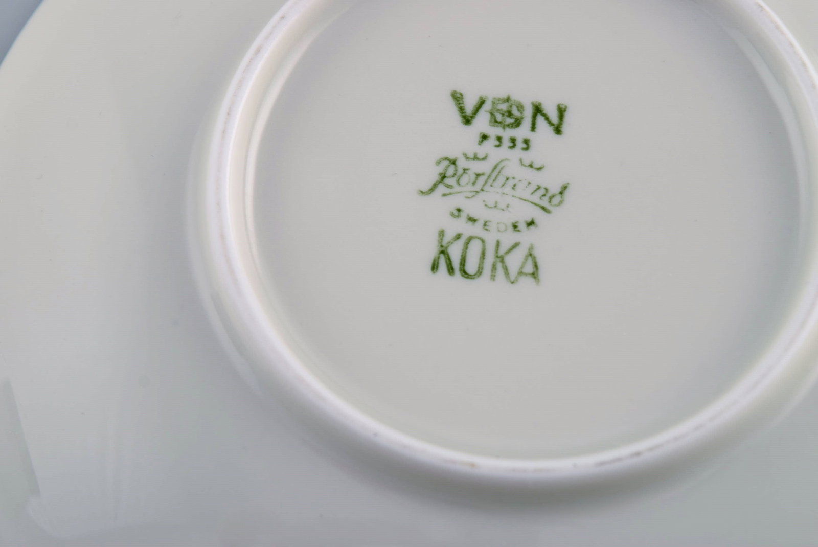 Hertha Bengtsson (1917-1993) for Rörstrand. 10 Koka coffee cups with saucers in glazed - 6