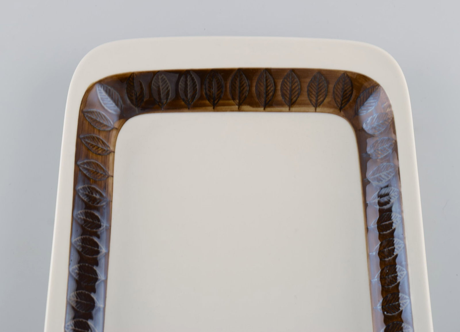 Hertha Bengtson (1917-1993) for Rörstrand. Koka dish in glazed stoneware. 1960s. - 4