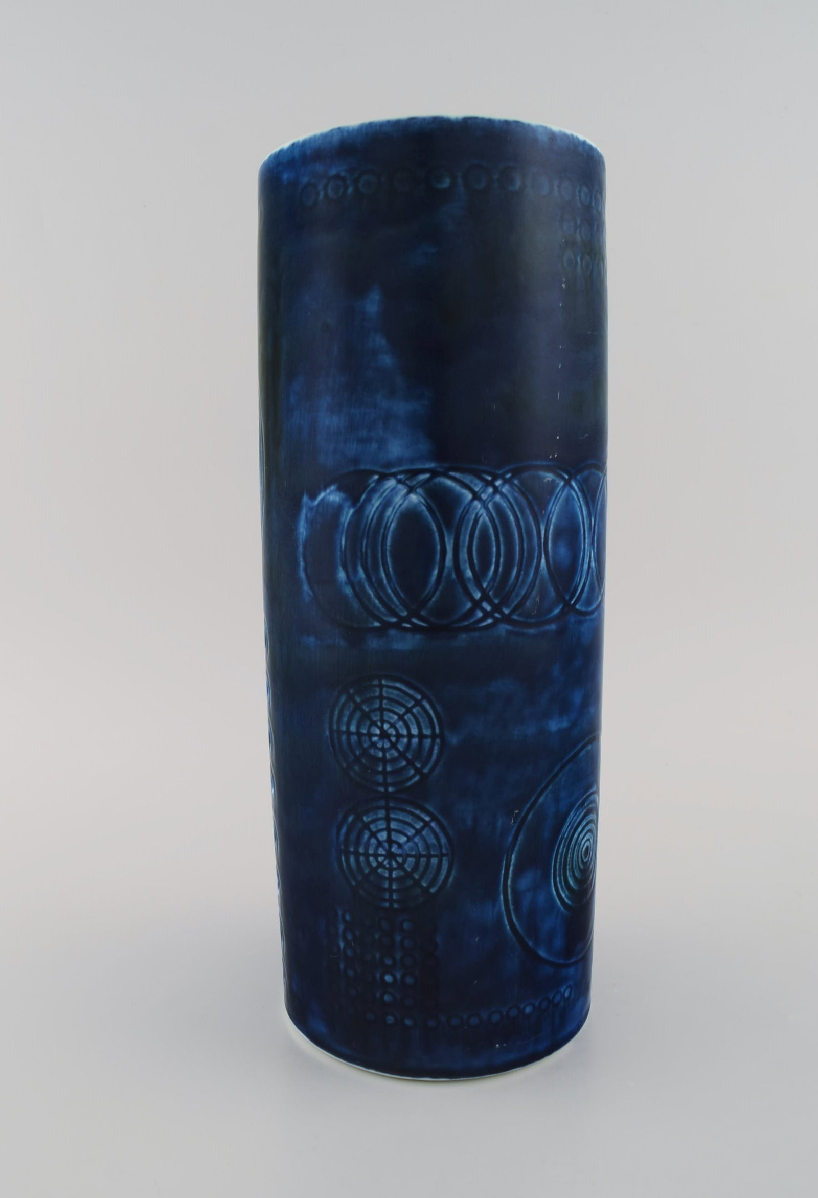 Olle Alberius for Rörstrand. Two large Sarek vases in glazed ceramics. Swedish design, 1960s / - 5