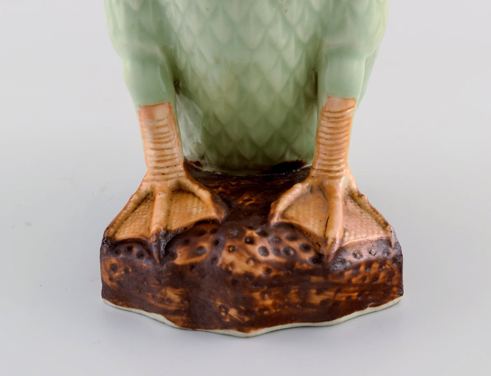 Austrian studio ceramicist. Goose in glazed stoneware. 1930s / 40s. - 7