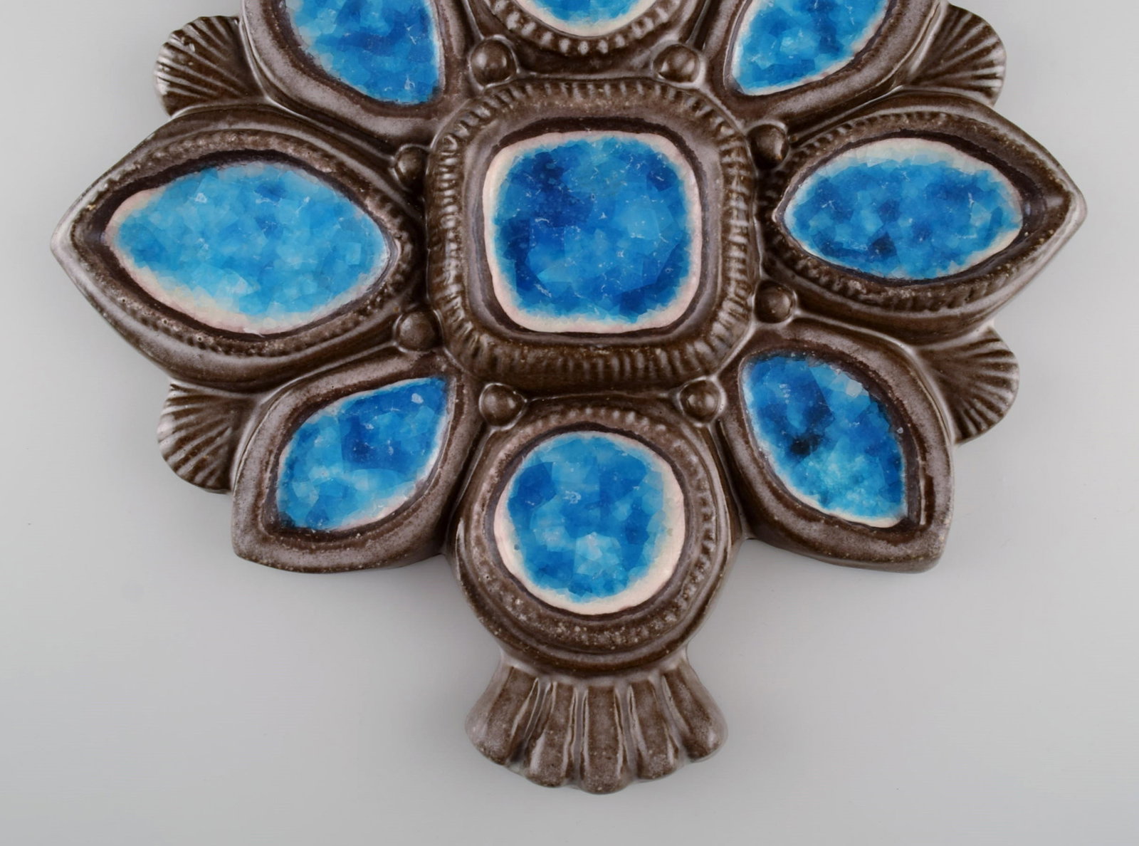 Irma Yourstone for Upsala-Ekeby. Wall plaque in glazed stoneware. 1960s. - 4