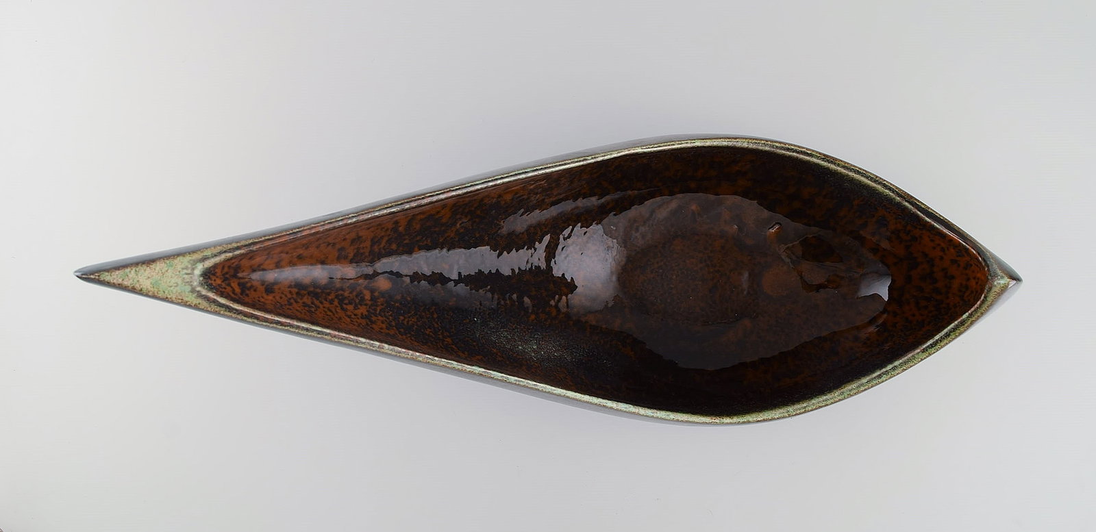 Maxime Fillon (1920-2003), France. Giant freeform bowl in glazed stoneware. Mid-20th century. - 7