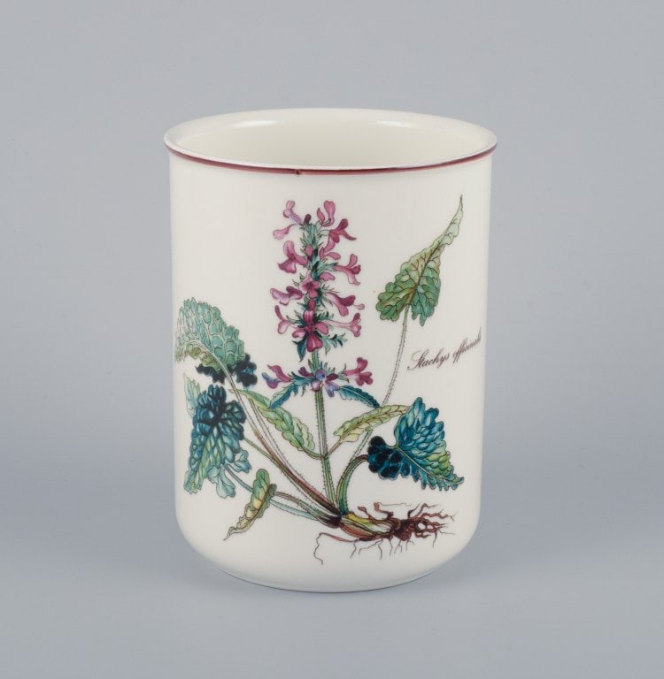 Villeroy & Boch, two pieces of Botanica", porcelain vase and sugar bowl decorated with flowers and - 3
