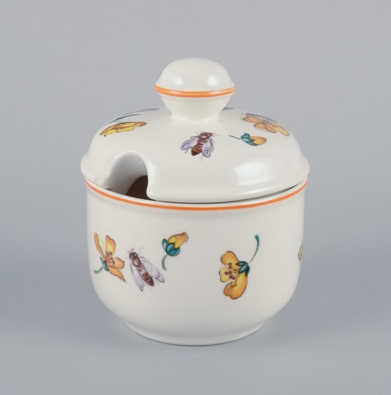 Villeroy & Boch, two pieces of Botanica", porcelain vase and sugar bowl decorated with flowers and - 6