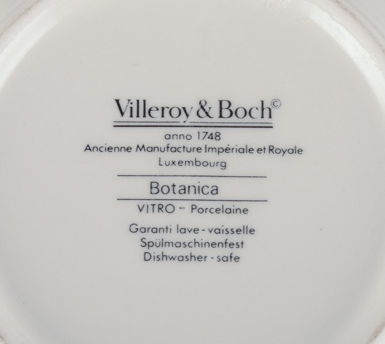 Villeroy & Boch, two pieces of Botanica", porcelain vase and sugar bowl decorated with flowers and - 8