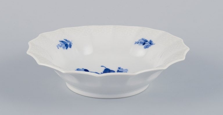 Royal Copenhagen, Blue Flower, hand-painted porcelain dish and bowl. - 7