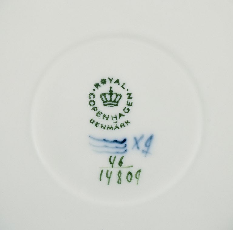 Johannes Hedegaard for Royal Copenhagen, Denmark, Rimmon, a five-person set of large tea cups and - 7
