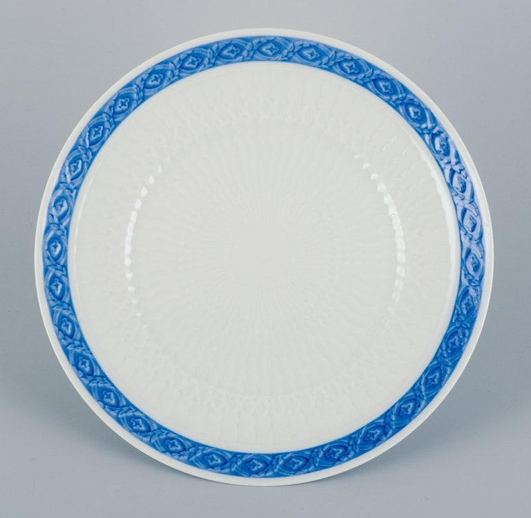 Royal Copenhagen Blue Fan, four dinner plates. - 3