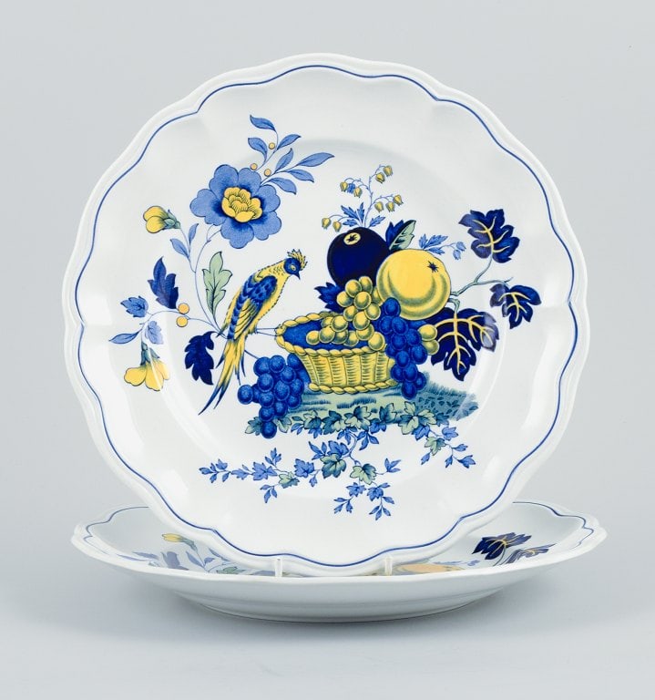 Copeland Spode, England, Bluebird. Two large dinner plates. (1 of 5)