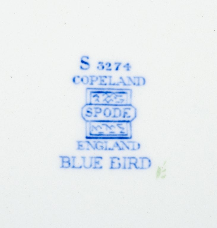 Copeland Spode, England, Bluebird. Four lunch plates. - 5