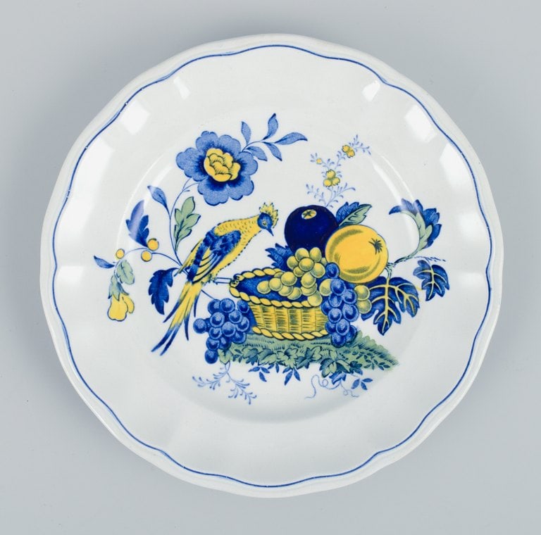 Copeland Spode, England, Bluebird. Four faience plates. - 3