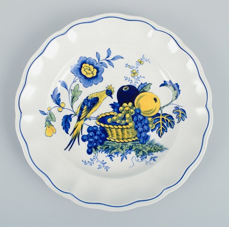 Copeland Spode, England, Bluebird. Four faience plates. - 5