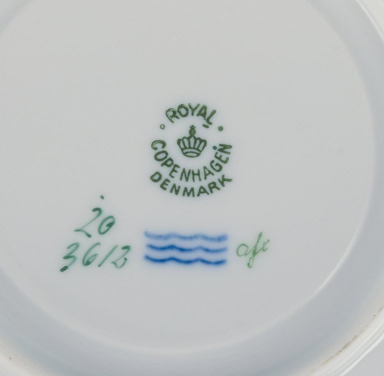 Royal Copenhagen Flora Danica boullion cup with saucer in hand-painted porcelain with branch-shaped - 5