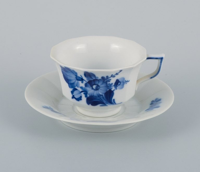 Royal Copenhagen, blue flower angular, coffee service for six people. Consisting of six coffee cups - 4