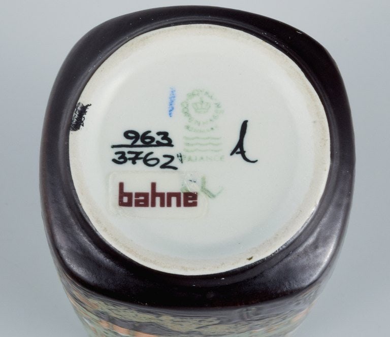 Ivan Weiss for Royal Copenhagen, two faience vases. - 8
