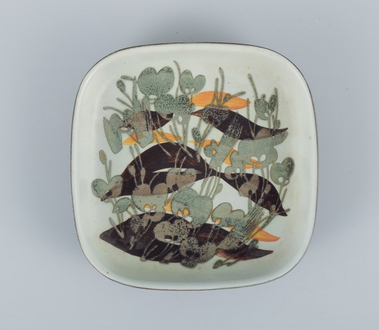Ivan Weiss for Royal Copenhagen, two faience dishes. - 6
