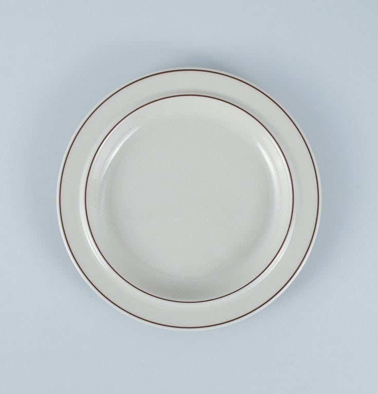 Arabia, Finland. Six Fennica stoneware plates. - 3