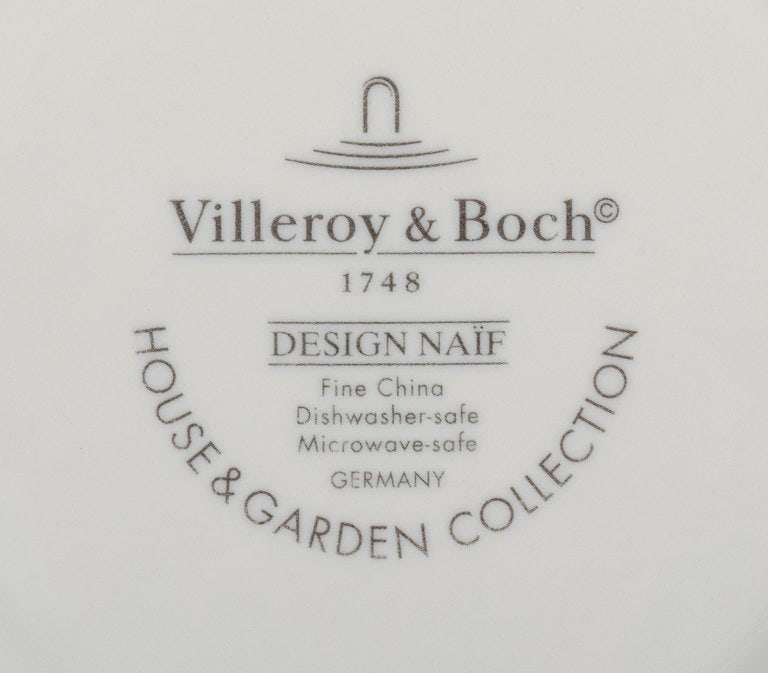 Villeroy & Boch, design Gérard Laplau. A set of six porcelain plates. - 9