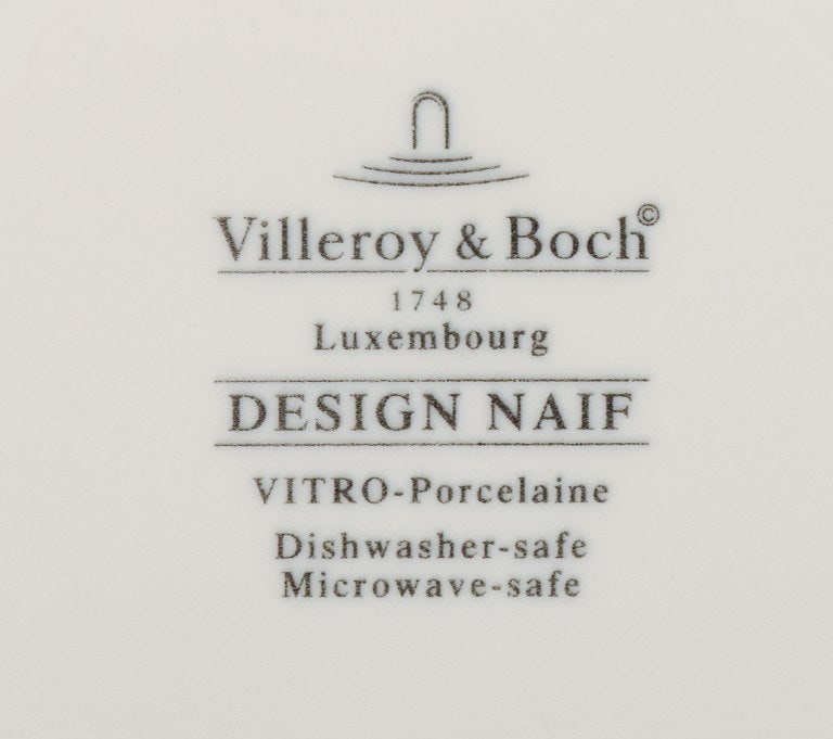 Villeroy & Boch, design Gérard Laplau. A set of six deep porcelain plates. - 9
