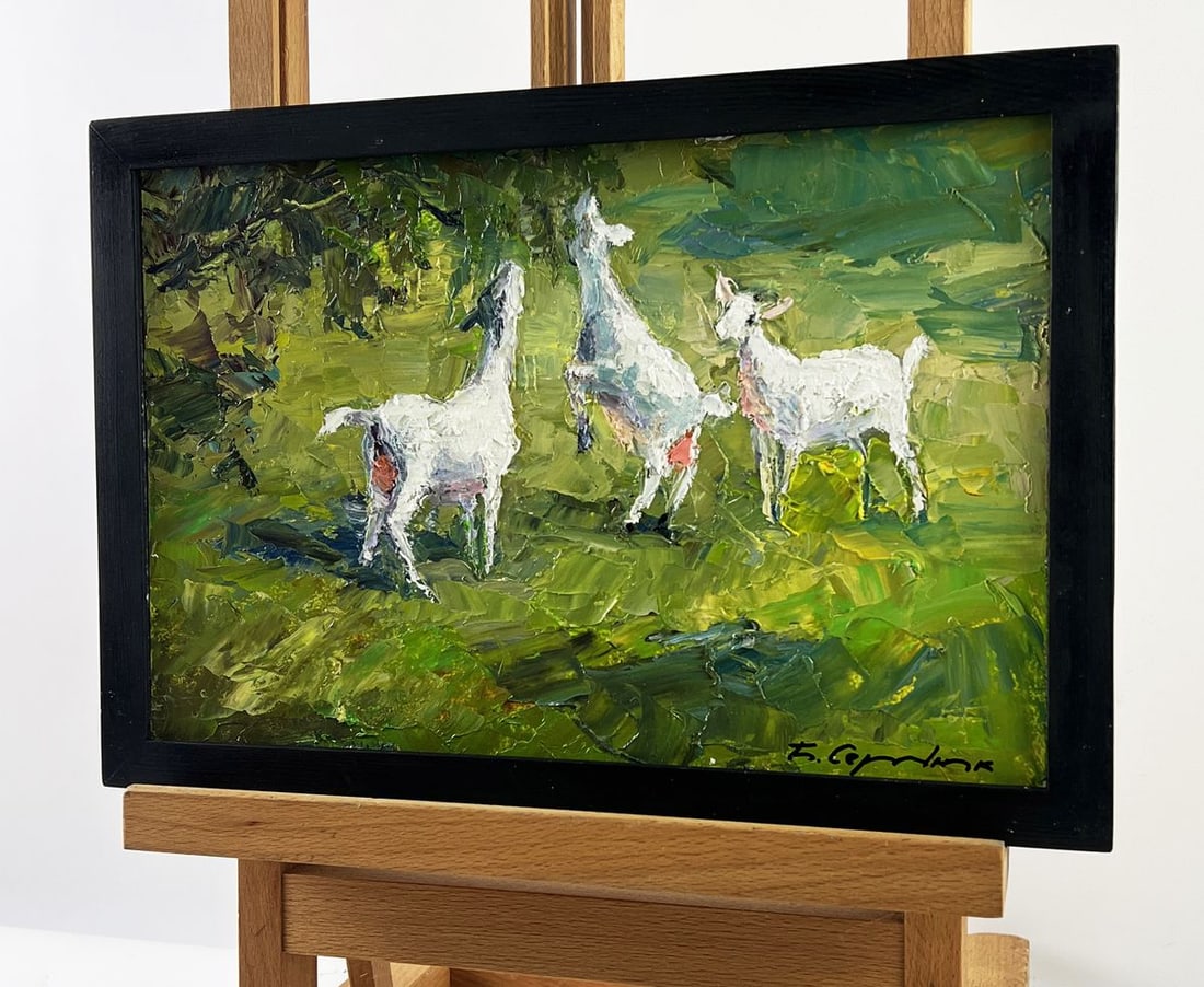 Oil painting Summer Day on the Pasture Boris Serdyuk - 2