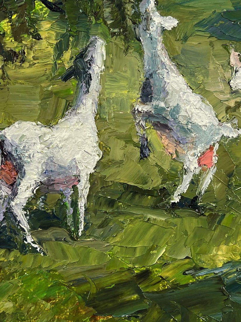 Oil painting Summer Day on the Pasture Boris Serdyuk - 7