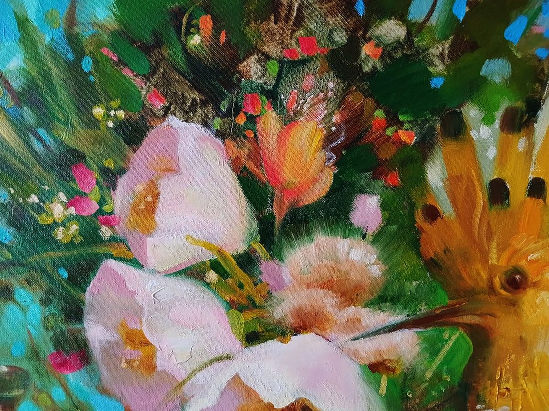 Abstract oil painting Festive Fauna Anatoly Tarabanov - 5