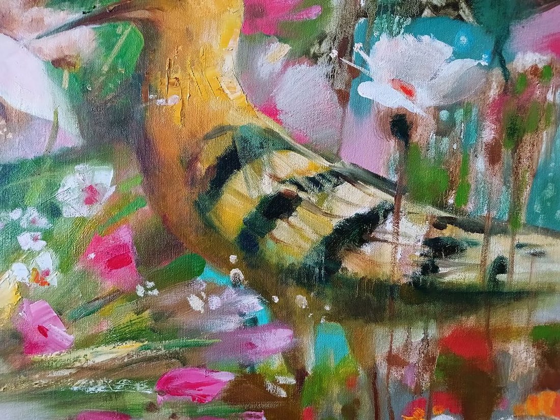 Abstract oil painting Festive Fauna Anatoly Tarabanov - 7