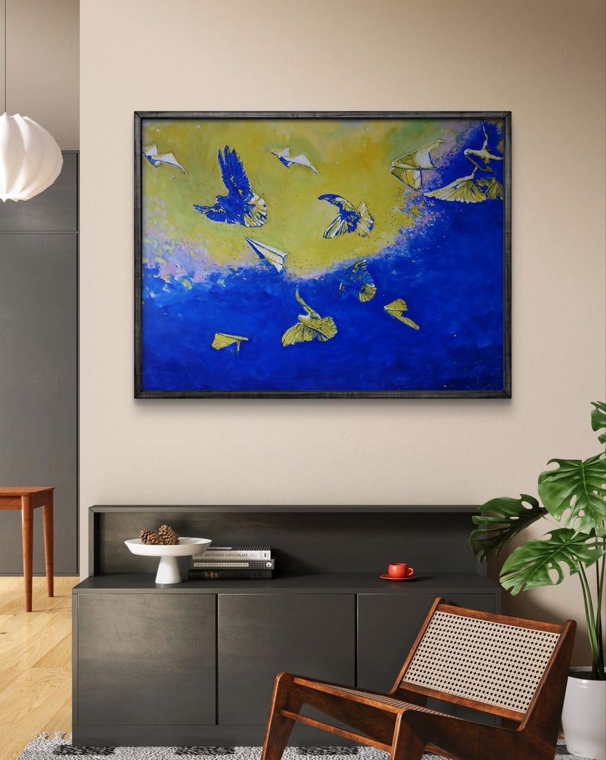 Oil painting Birds in the sky Anatoly Varvarov - 2