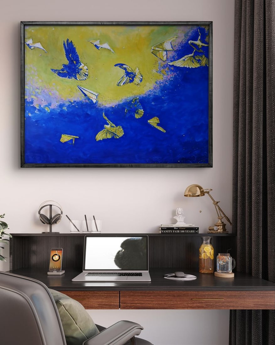 Oil painting Birds in the sky Anatoly Varvarov - 3