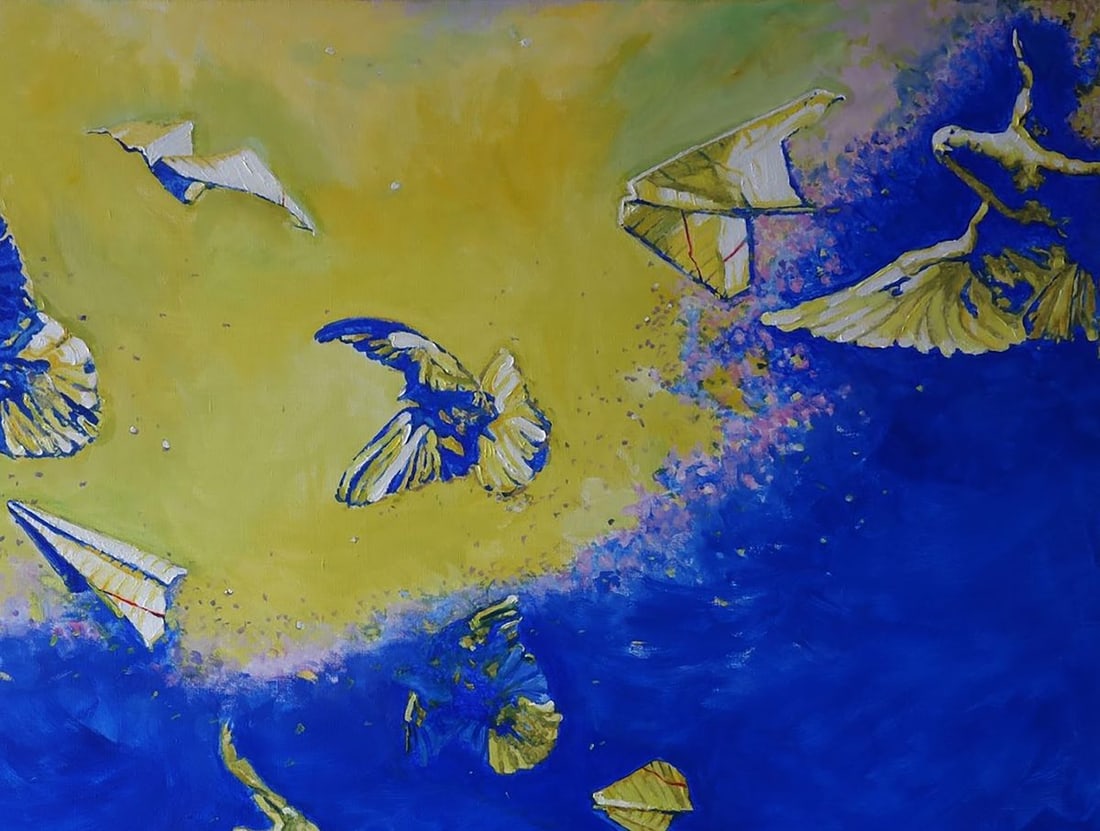 Oil painting Birds in the sky Anatoly Varvarov - 5