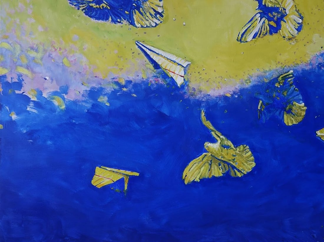 Oil painting Birds in the sky Anatoly Varvarov - 6