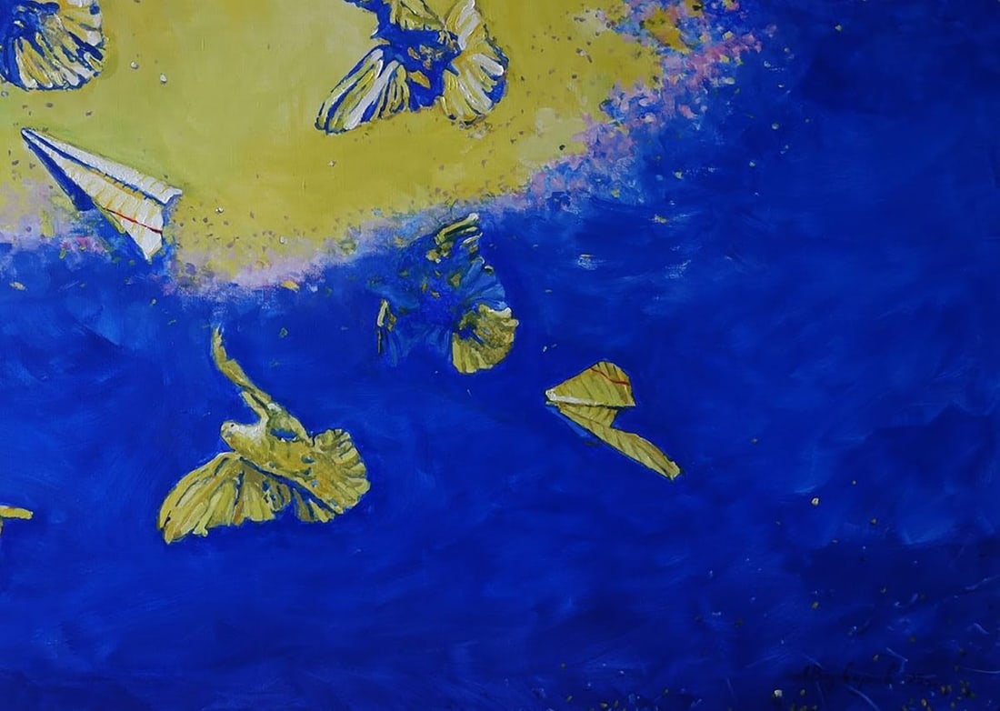 Oil painting Birds in the sky Anatoly Varvarov - 7