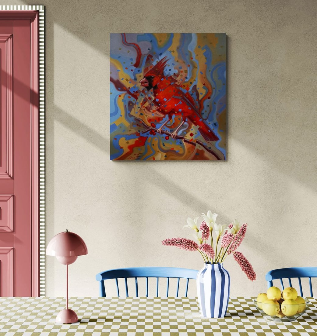 Oil painting Red Cardinal Sergey Voichenko - 2