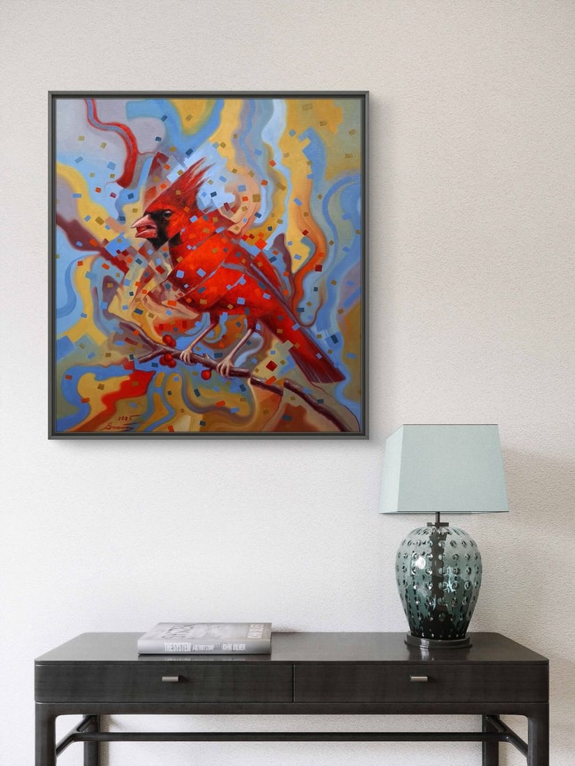 Oil painting Red Cardinal Sergey Voichenko - 3