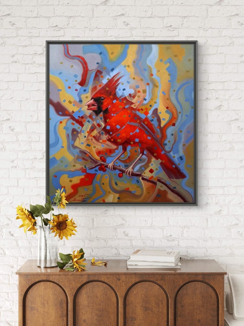 Oil painting Red Cardinal Sergey Voichenko - 4