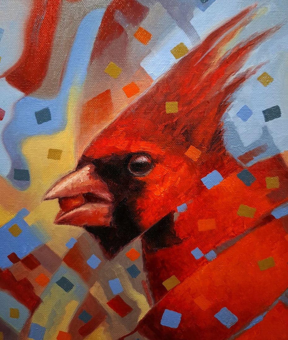 Oil painting Red Cardinal Sergey Voichenko - 7