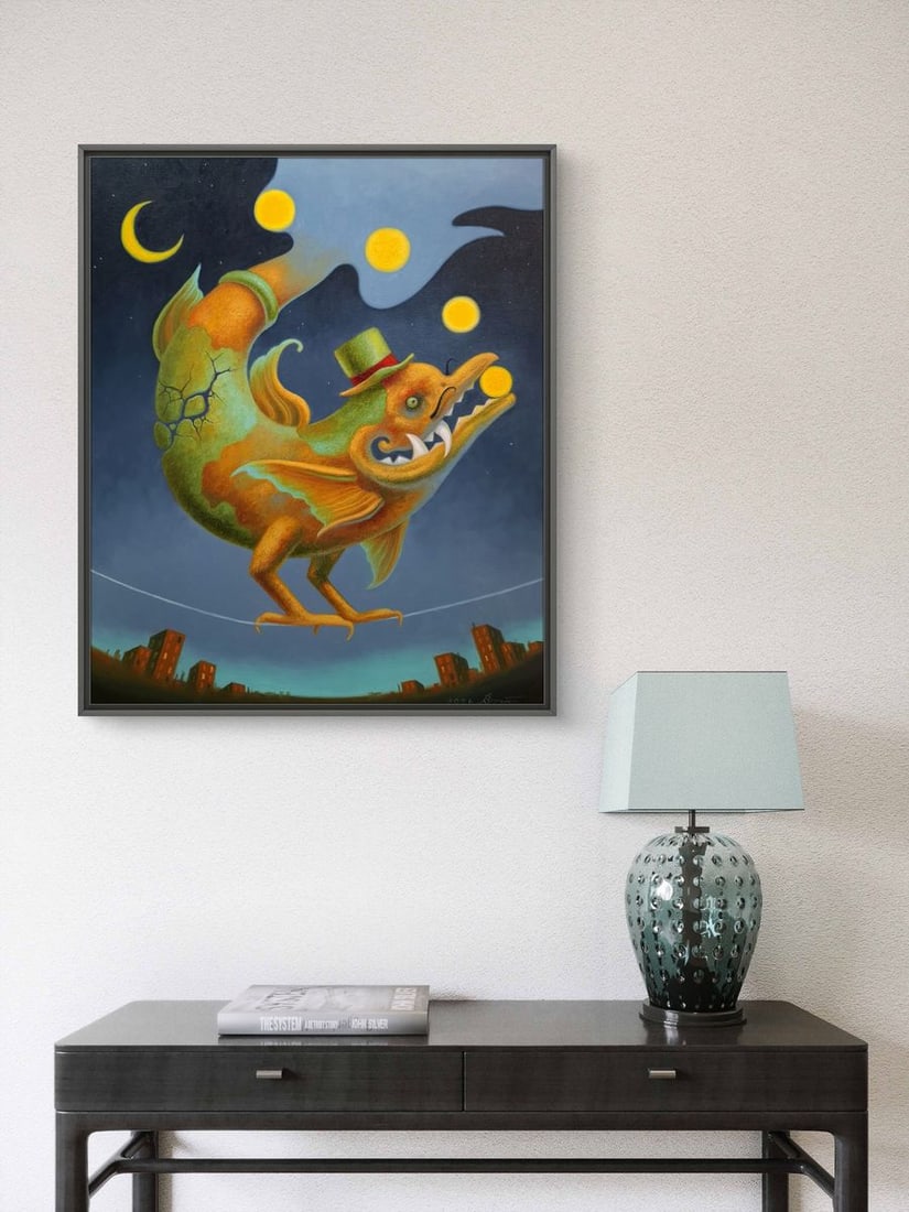 Oil painting Dragon Juggler Sergey Voichenko - 3