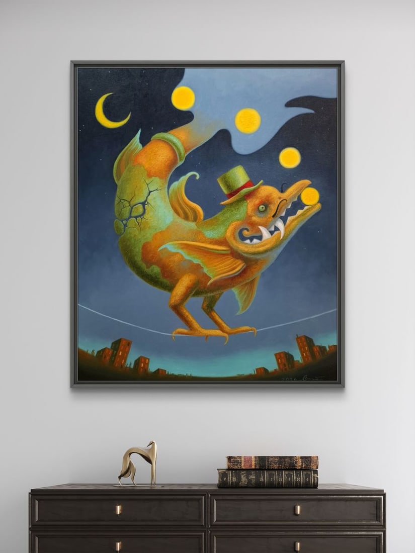 Oil painting Dragon Juggler Sergey Voichenko - 4