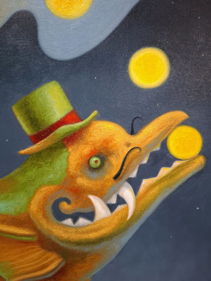 Oil painting Dragon Juggler Sergey Voichenko - 5